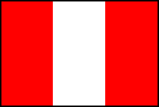 ペルーの国旗のイラスト画像
