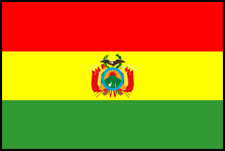 ボリビアの国旗のイラスト画像