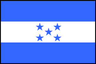 ホンジュラスの国旗のイラスト画像