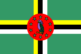 ドミニカ国の国旗のイラスト画像2