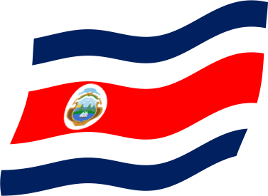 コスタリカの国旗のイラスト画像3