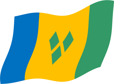セントビンセントおよびグレナディーン諸島の国旗のイラスト画像3