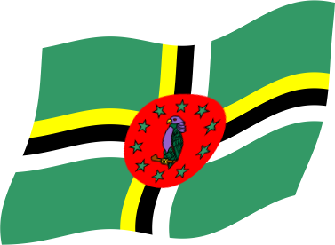 ドミニカ国の国旗のイラスト画像3