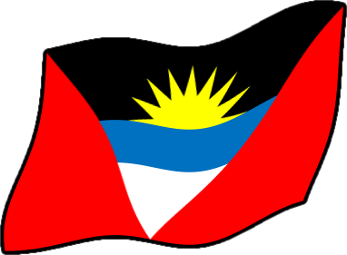アンティグア・バーブーダの国旗のイラスト画像4
