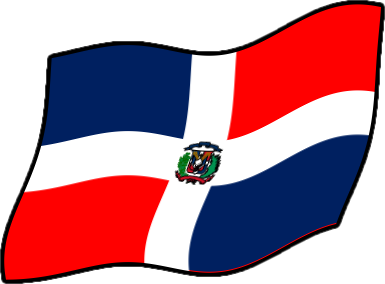 ドミニカ共和国の国旗のイラスト画像4