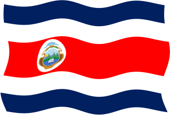 コスタリカの国旗のイラスト画像5