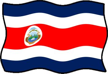 コスタリカの国旗のイラスト画像6