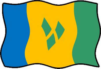 セントビンセントおよびグレナディーン諸島の国旗のイラスト画像6