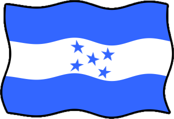 ホンジュラスの国旗のイラスト