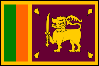 スリランカの国旗のイラスト画像