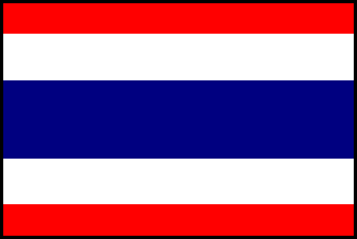 タイの国旗のイラスト画像