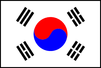 韓国の国旗のイラスト フリー 無料で使えるイラストカット Com
