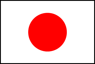 日本の国旗のイラスト画像