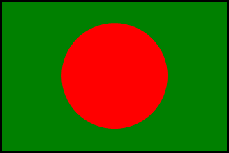 バングラデシュの国旗のイラスト画像