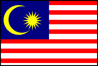 マレーシアの国旗のイラスト画像