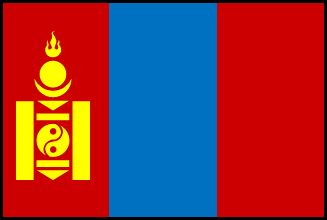 モンゴルの国旗のイラスト画像