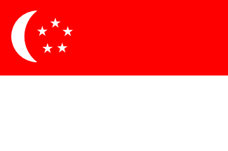 シンガポールの国旗のイラスト画像2