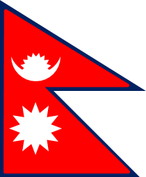 ネパールの国旗のイラスト画像2