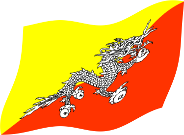 ブータンの国旗のイラスト フリー 無料で使えるイラストカット Com
