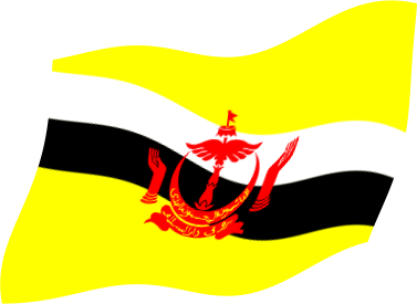 ブルネイの国旗のイラスト画像3