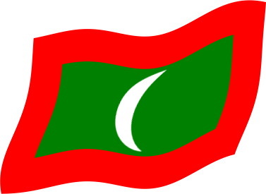 モルディブの国旗のイラスト画像3