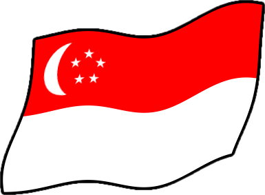 シンガポールの国旗のイラスト画像4