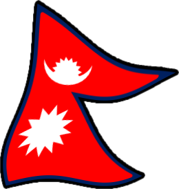 ネパールの国旗のイラスト画像4