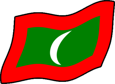 モルディブの国旗のイラスト画像4