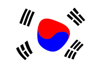韓国の国旗のイラスト画像5