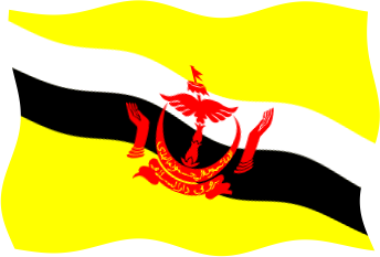 ブルネイの国旗のイラスト画像5