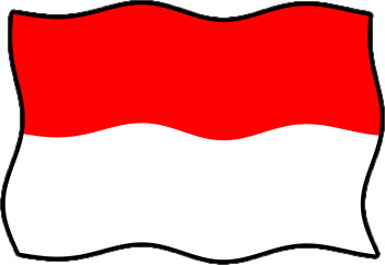 インドネシアの国旗のイラスト画像6