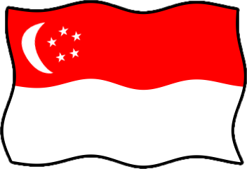 シンガポールの国旗のイラスト画像6