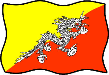 ブータンの国旗のイラスト画像6