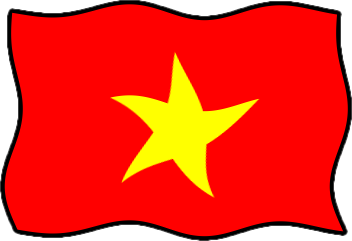 ベトナムの国旗のイラスト画像6