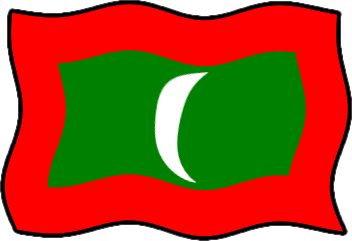 モルディブの国旗のイラスト画像6