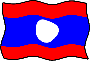 ラオスの国旗のイラスト画像6
