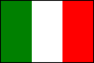 イタリアの国旗のイラスト画像