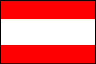 オーストリアの国旗のイラスト画像