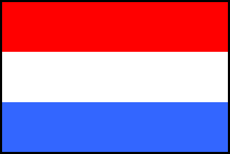 オランダの国旗のイラスト画像