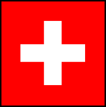 スイスの国旗のイラスト画像