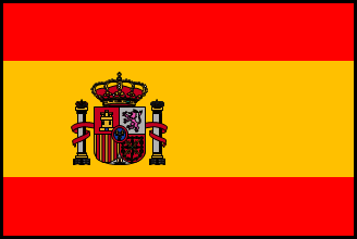 スペインの国旗のイラスト画像