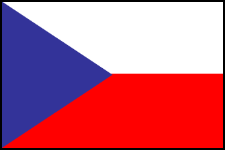 チェコの国旗のイラスト画像