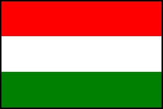 ハンガリーの国旗のイラスト画像