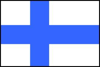 フィンランドの国旗のイラスト画像