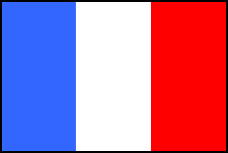 フランスの国旗のイラスト画像