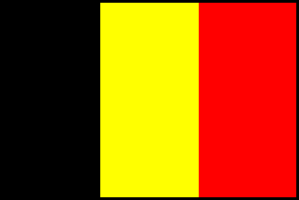 ベルギーの国旗のイラスト画像