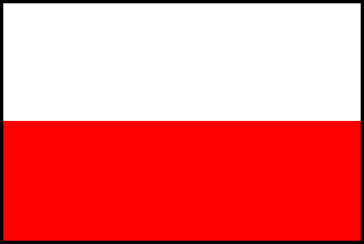 ポーランドの国旗のイラスト画像