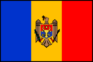 モルドバの国旗のイラスト画像
