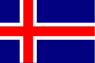 アイスランドの国旗のイラスト画像2
