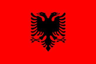 アルバニアの国旗のイラスト画像2